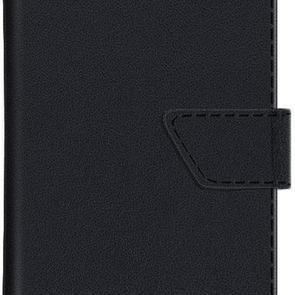 Valenta Leather Book Case Snap Universal Large Black Valenta