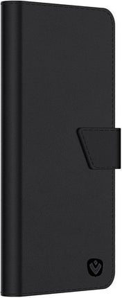 Valenta Leather Book Case Snap Universal Large Black Valenta