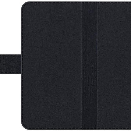 Valenta Leather Book Case Snap Universal Large Black Valenta
