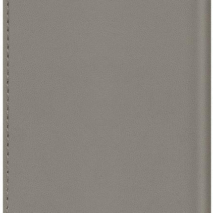 Valenta Leather Card Wallet Snap Grey Valenta