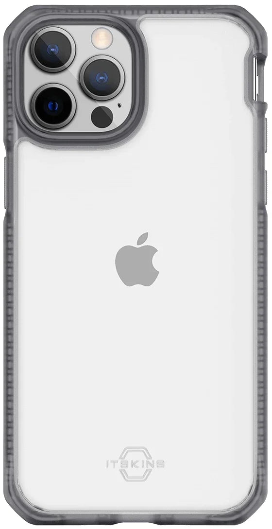 Itskins Level 2 Hybridfrost For Apple Iphone 13 Pro Max Transparent Black