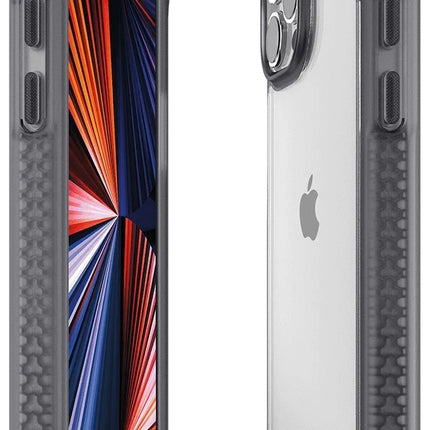 Itskins Level 2 Hybridfrost For Apple Iphone 13 Pro Max Transparent Black