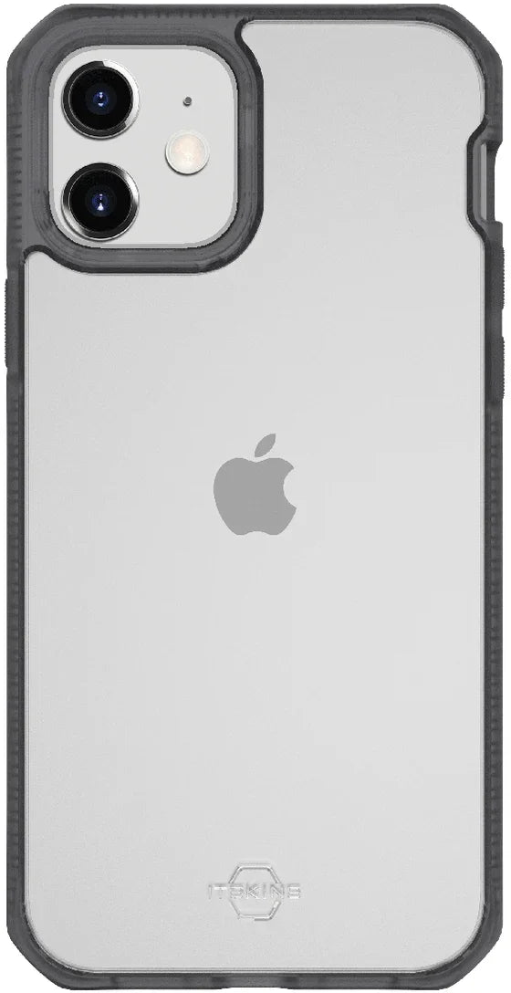 Itskins Level 2 Hybridfrost For Apple Iphone 12 Mini Transparent Black