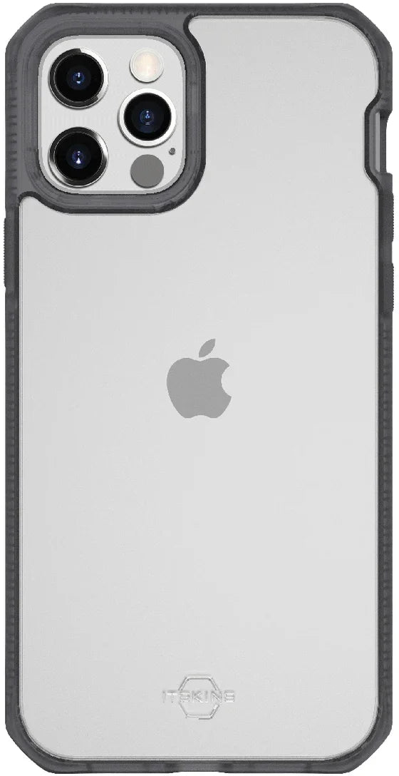 Itskins Level 2 Hybridfrost For Apple Iphone 12 Pro Max Transparent Black