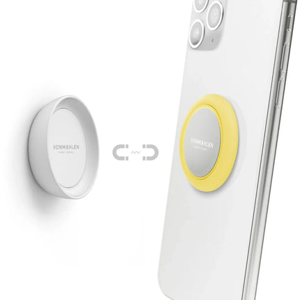Vonmählen Backflip Signature Phone Grip + Magnetic Dot Vanilla Cream Vonmählen
