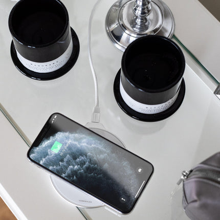 Vonmählen Aura Wireless Charging Pad Glass 7.5W/10W/15W Cool Grey/Rose Gold Vonmählen