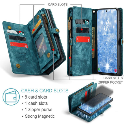 CASEME Samsung Galaxy S23+ Vintage Portemonnee Hoesje - Blue - Casebump