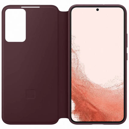 Samsung Ef-Zs906Ceegee Samsung Smart Clear View Cover Galaxy S22+ 5G Burgundy