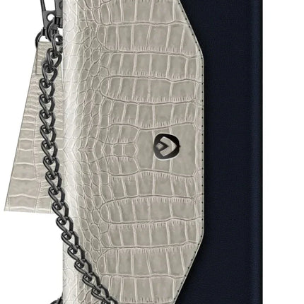 Valenta Clutch Croco Case Snap Universal Large Black