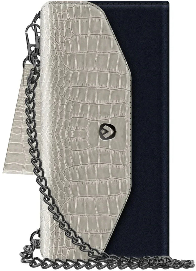 Valenta Clutch Croco Case Snap Universal Large Black