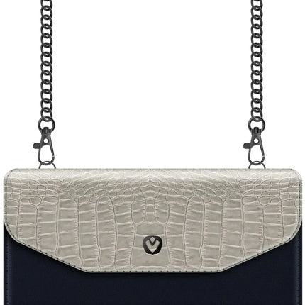 Valenta Clutch Croco Case Snap Universal Large Black