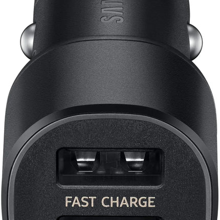Samsung Ep-L1100Wbegeu Samsung Fast Charge Duo Car Charger 15W Black Bulk