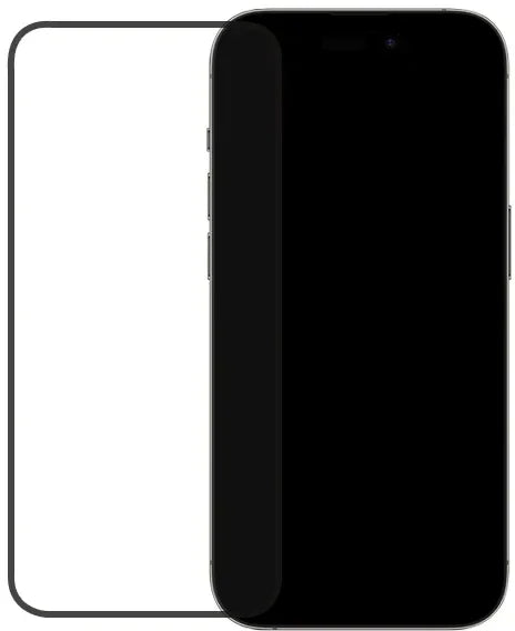 Mobilize Edge-To-Edge Glass Screen Protector Apple Iphone 14 Pro Black Full Glue