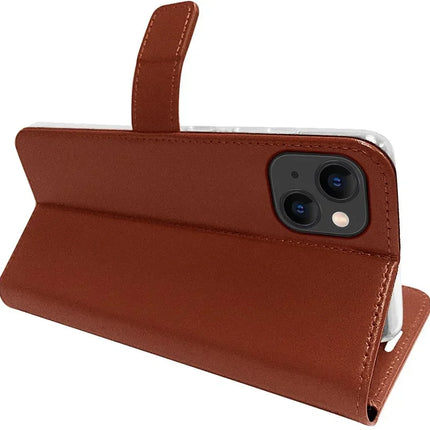 Valenta Book Case Gel Skin Apple Iphone 14 Plus Brown