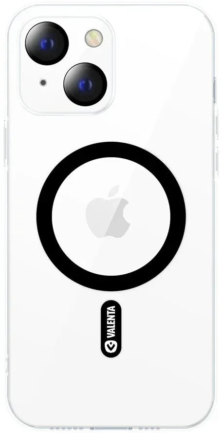 Valenta Tempered Glass Back Cover Magsafe Case Apple Iphone 14 Plus Clear
