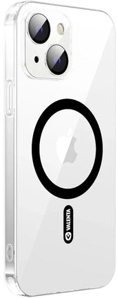 Valenta Tempered Glass Back Cover Magsafe Case Apple Iphone 14 Plus Clear