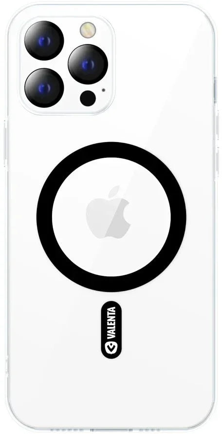 Valenta Tempered Glass Back Cover Magsafe Case Apple Iphone 14 Pro Max Clear