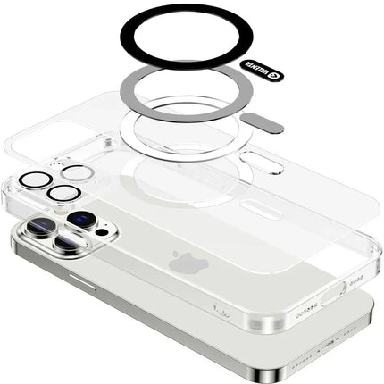 Valenta Tempered Glass Back Cover Magsafe Case Apple Iphone 14 Pro Max Clear