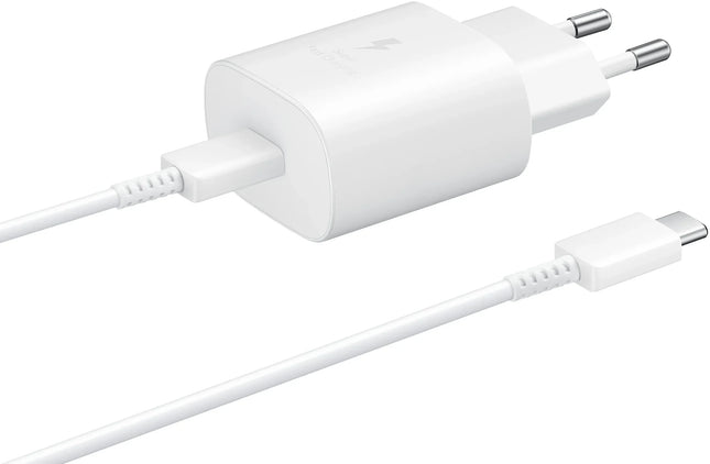 Samsung Ep-Ta800Xwegww Samsung Super Fast Pd Wall Charger Usb-C Incl. Usb-C Cable 25W White Bulk