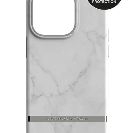 Richmond & Finch Freedom Series One-Piece Apple Iphone 14 Pro White Marble