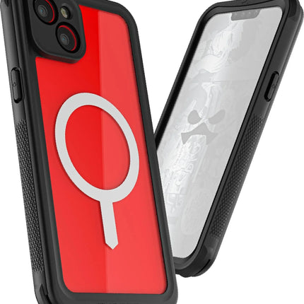 Ghostek Nautical Waterproof Magsafe Case + Belt Swivel Holster Apple Iphone 14 Plus Clear