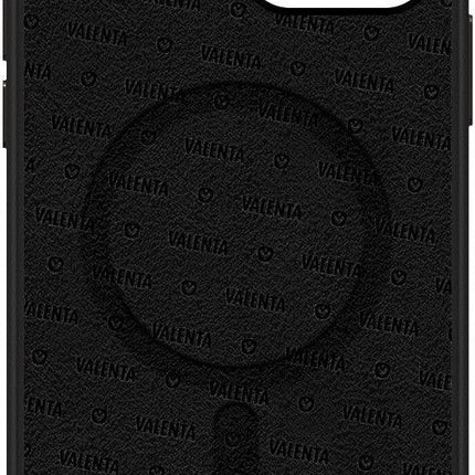Valenta Leather Back Cover Magsafe Apple Iphone 14 Pro Max Black