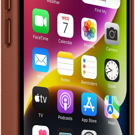 Apple Mppc3Zm/A Apple Leather Case With Magsafe Iphone 14 Plus Umber