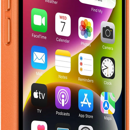 Apple Mppf3Zm/A Apple Leather Case With Magsafe Iphone 14 Plus Orange