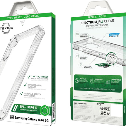 Itskins Level 2 Spectrumclear_R For Samsung Galaxy A34 5G Transparent