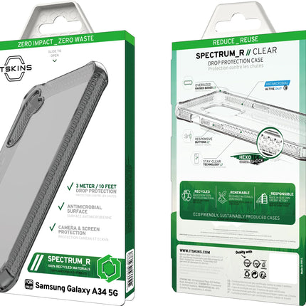 Itskins Level 2 Spectrumclear_R For Samsung Galaxy A34 5G Smoke