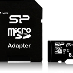 Silicon Power Micro Sdhc Incl. Sd Adapter 8Gb Uhs-1 Class 10