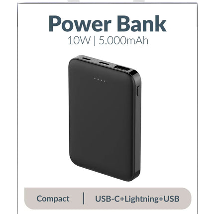 Mobilize Power Bank 5000Mah 15W Black