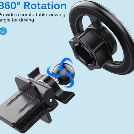 Celly Ghostmagpro Magsafe Car Holder Black