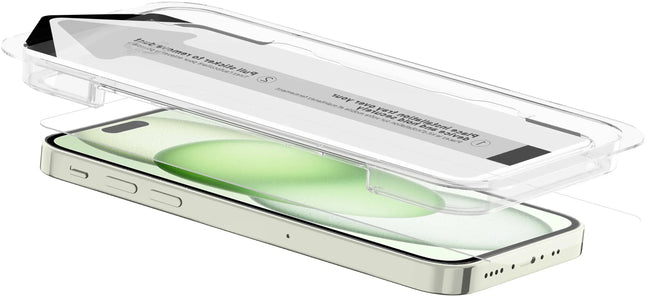 Itskins Supreme Glass Screen Protector With Alignment Tool Apple Iphone 15 Clear