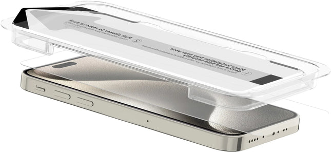 Itskins Supreme Glass Screen Protector With Alignment Tool Apple Iphone 15 Pro Max Clear