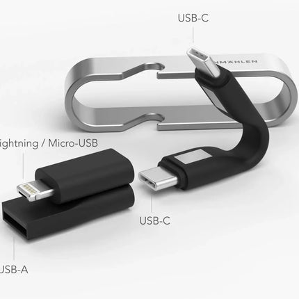 Vonmählen High Six 6In1 Fast Charging Cable Black/Silver