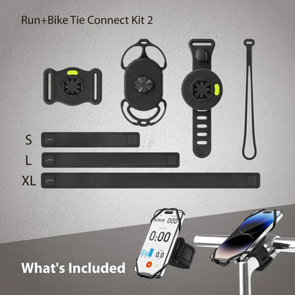 Bone Run+Bike Tie Connect Kit 2 Black