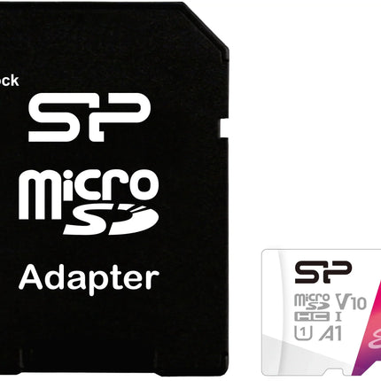 Silicon Power Elite Micro Sdhc Incl. Sd Adapter 32Gb Uhs-1 U1 A1 V10 Class 10 Color