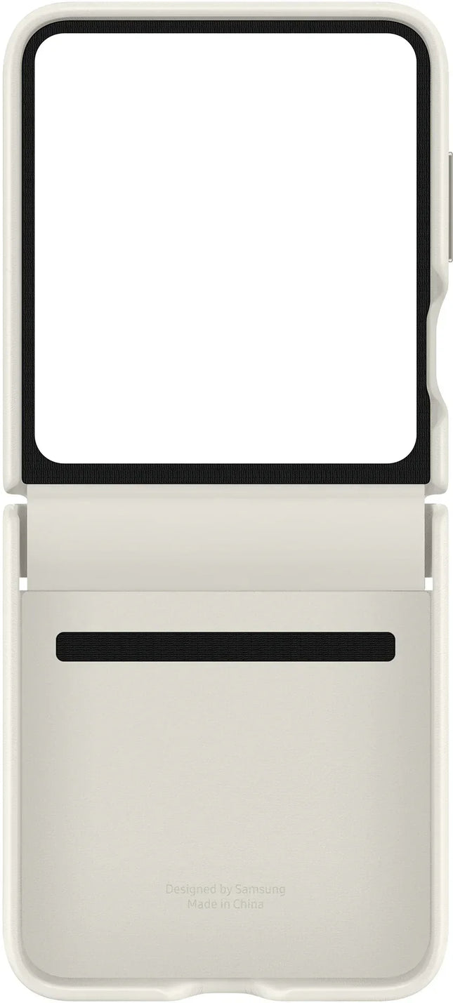 Samsung Ef-Vf731Puegww Samsung Flap Vegan Leather Case Galaxy Z Flip5 Cream