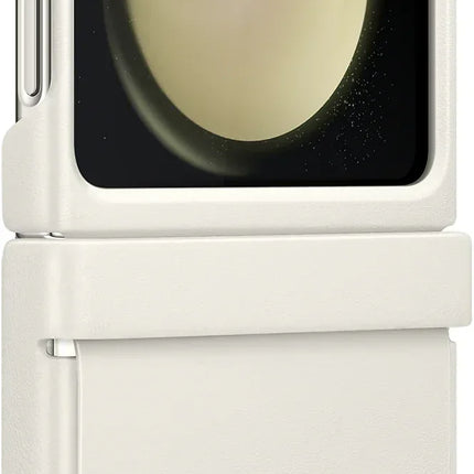 Samsung Ef-Vf731Puegww Samsung Flap Vegan Leather Case Galaxy Z Flip5 Cream