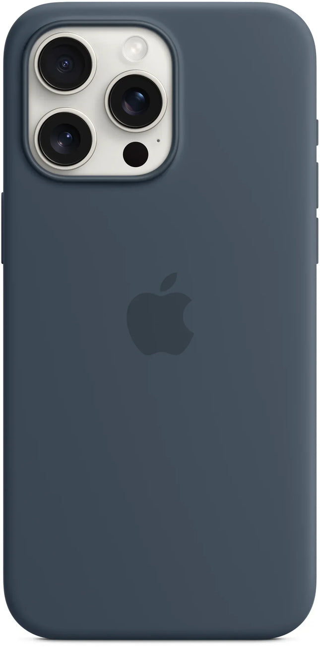 Apple Mt1P3Zm/A Apple Silicone Case With Magsafe Iphone 15 Pro Max Storm Blue