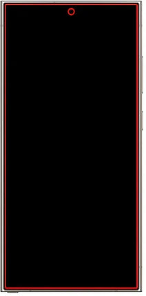 Mobilize Glass Screen Protector - Black Frame - Samsung Galaxy S24 Ultra 5G
