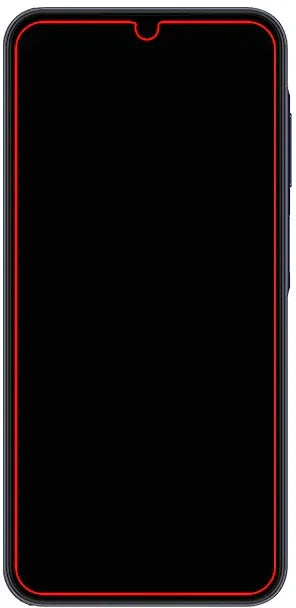 Mobilize Glass Screen Protector - Black Frame - Samsung Galaxy A25 5G