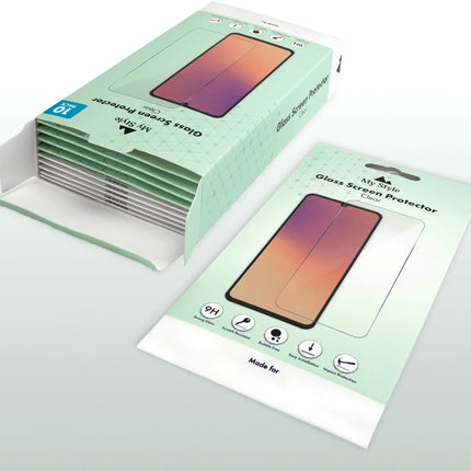 My Style Tempered Glass Screen Protector For Samsung Galaxy A35 5G/A36 5G/A55 5G/A56 5G/S24 Fe 5G Clear (10-Pack)