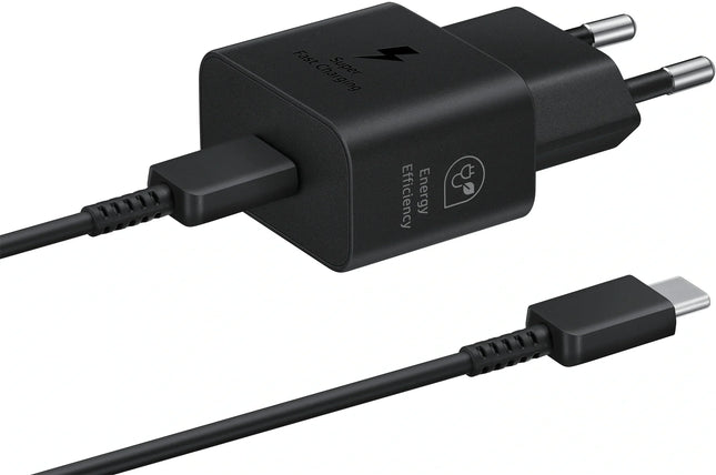 Samsung Ep-T2510Xbegeu Samsung Usb-C Pd Wall Charger 25W + Usb-C Cable Black