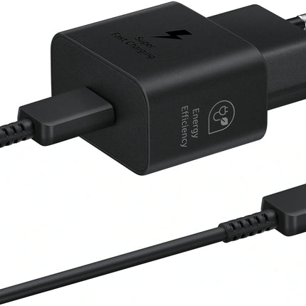 Samsung Ep-T2510Xbegeu Samsung Usb-C Pd Wall Charger 25W + Usb-C Cable Black Bulk