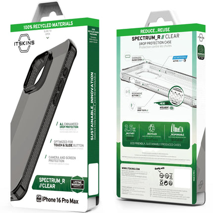 Itskins Level 2 Spectrumclear_R For Apple Iphone 16 Pro Max Smoke