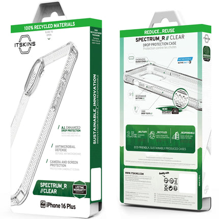 Itskins Level 2 Spectrumclear_R For Apple Iphone 16 Plus Transparent