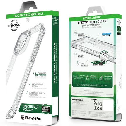 Itskins Level 2 Spectrumclear_R For Apple Iphone 16 Pro Transparent