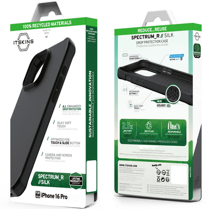 Itskins Level 3 Spectrumsilk_R For Apple Iphone 16 Pro Black